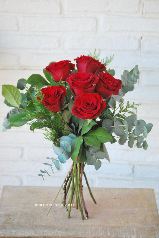 Bouquet de rosas rojas