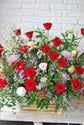 Cajón con flores "Red Roses"