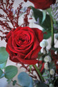Jarrón con rosas rojas "I Love You"
